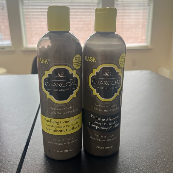 Hask Charcoal Citrus Oil Purifying Shampoo & Conditioner 12 Fluid Ounces Clarify - Picture 1 of 2